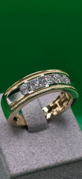 Men's 14K Yellow Gold Lab-Grown Diamond Wedding Band | 0.98 CTW